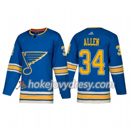 Pánské Hokejový Dres St. Louis Blues Jake Allen 34 Alternate 2018-2019 Adidas Authentic